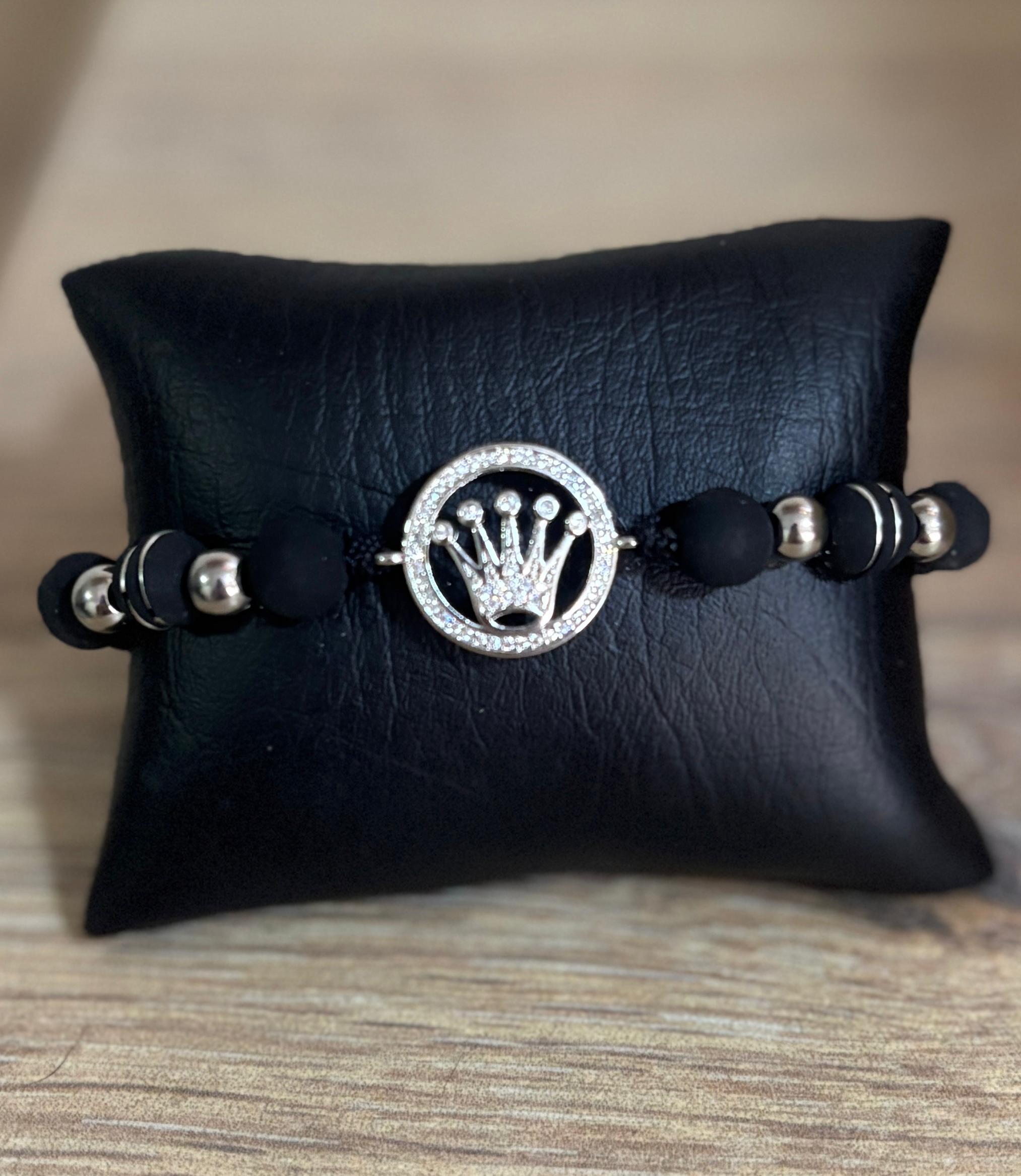 MDE Pulsera tipo Rolex Plateada