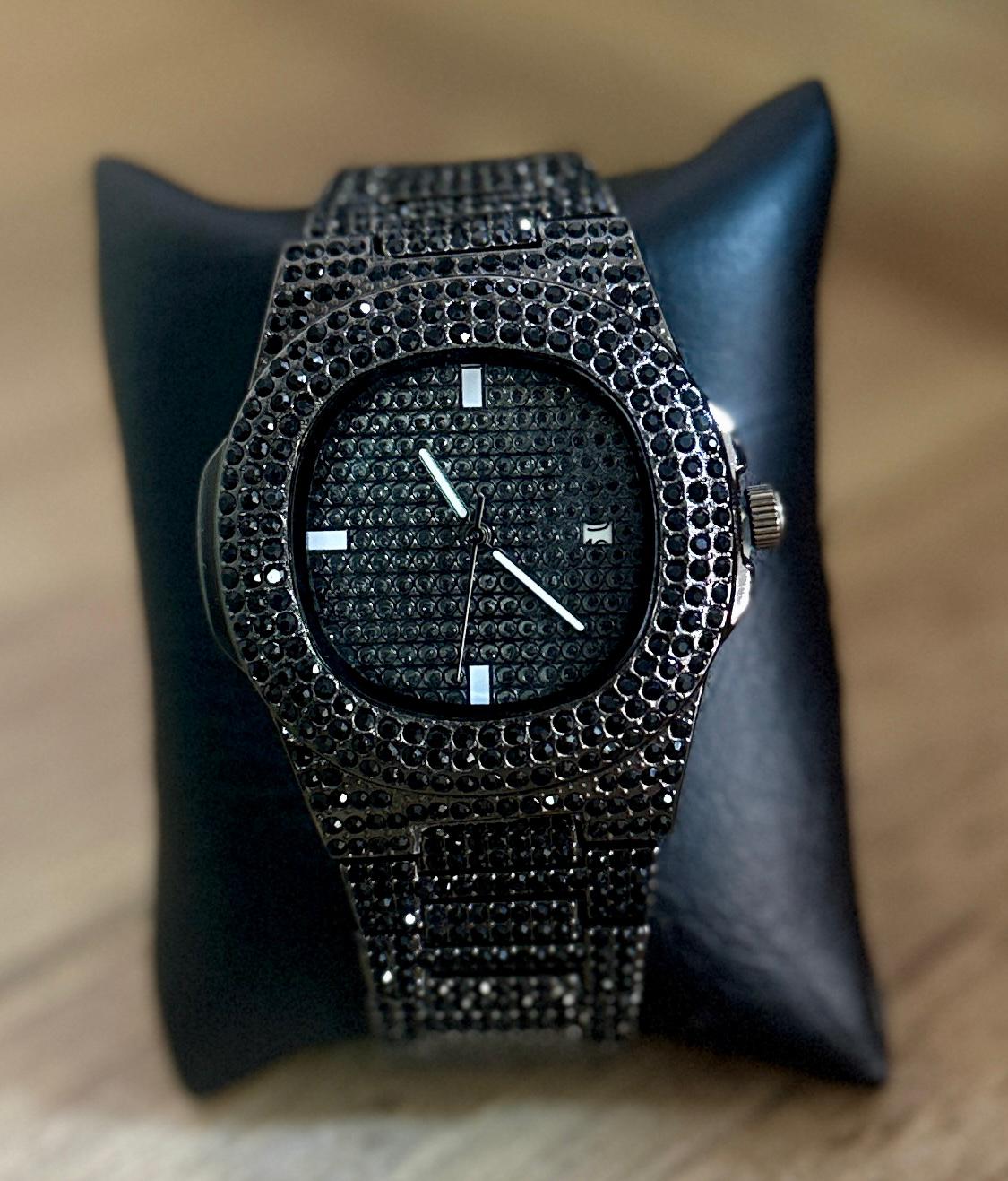 BQUILLA Reloj Caballero - Diamantado Negro