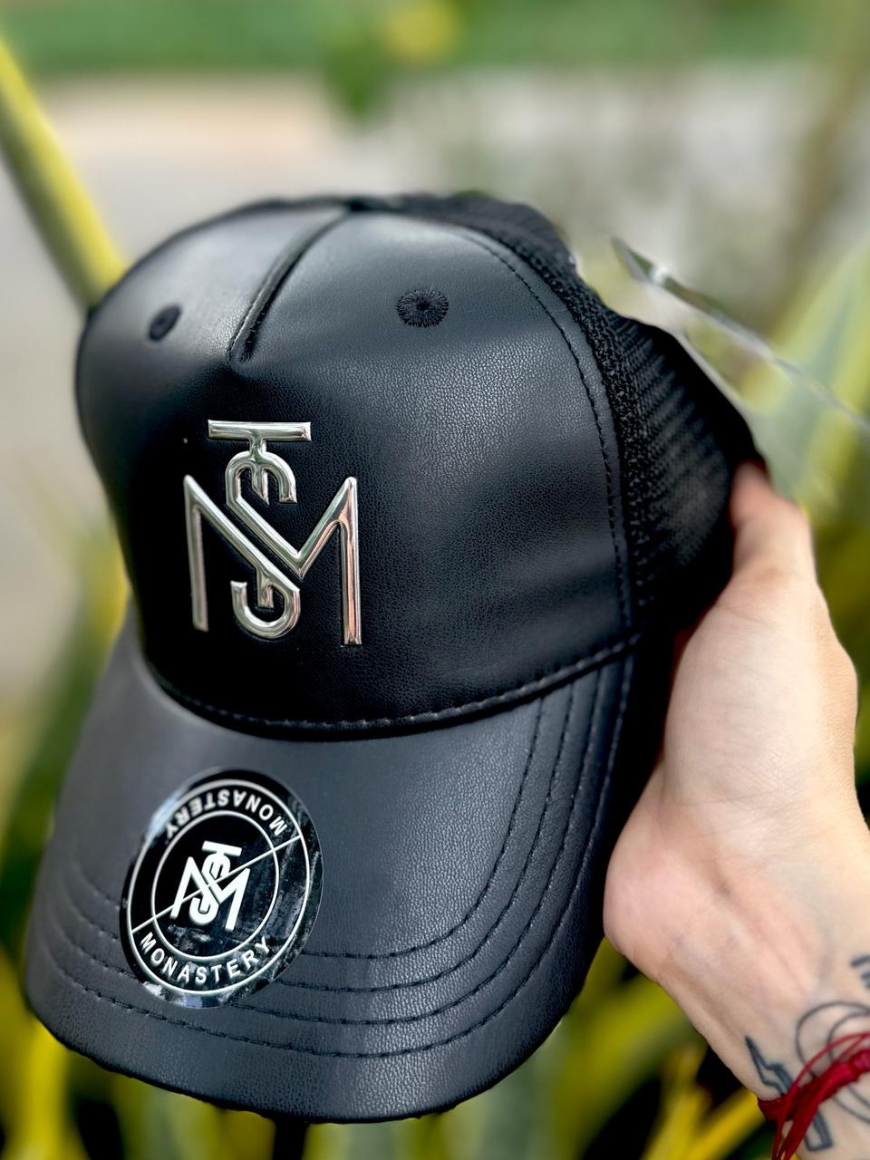 Gorra MST Tipo Cuero Negra