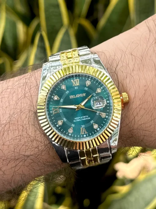 Reloj Irlandy Bicolor Pantalla Verde