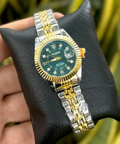 Reloj Irlandy Bicolor Pantalla Verde Dama