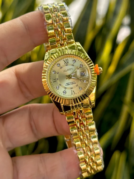 Reloj Irlandy Dorado Fondo Dorado Dama
