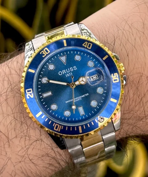 Reloj Oruss Bicolor Pantalla Azul