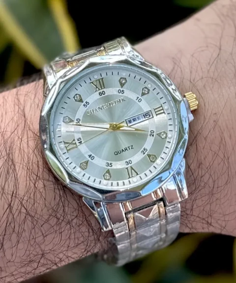 Reloj ShangMei Hombre Quartz Bicolor