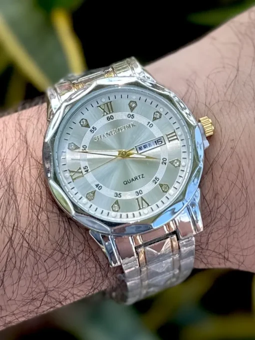 Reloj ShangMei Hombre Quartz Bicolor