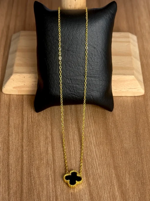 Cadena Van Cleef  Negro Dorado