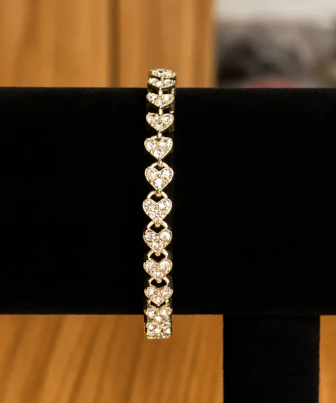 Pulsera Diamantada Plateada Dama
