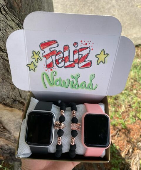 Combo Doble SmartWatch Negro y Rosado