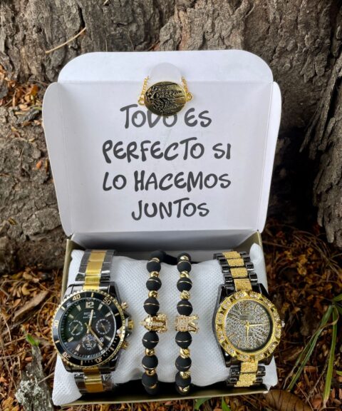 Combo Doble NotioR Negro Dorado Diamond