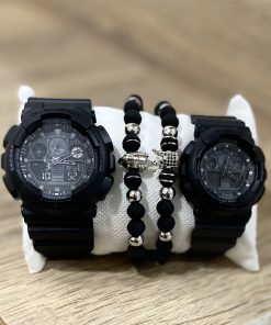 BGTA Combo Doble G Shock Negro Tricrono