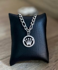 BQUILLA Cadena/Rosario Caballero - Acero Plateado ROLEX