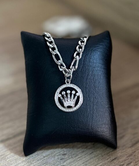 BGTA Cadena/Rosario Caballero - Acero Plateado ROLEX