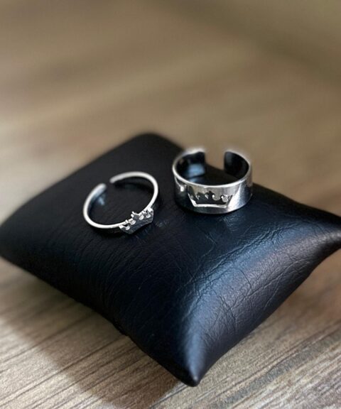 BQUILLA Pareja de Anillos - Plateado