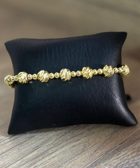 MDE Pulsera Rodiana Diamantada Dorada