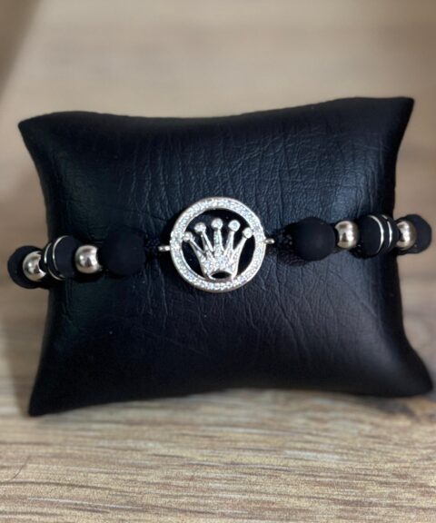 MDE Pulsera tipo Rolex Plateada