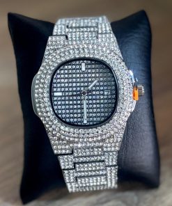 BGTA Reloj Caballero - Diamantado Plateado Patek