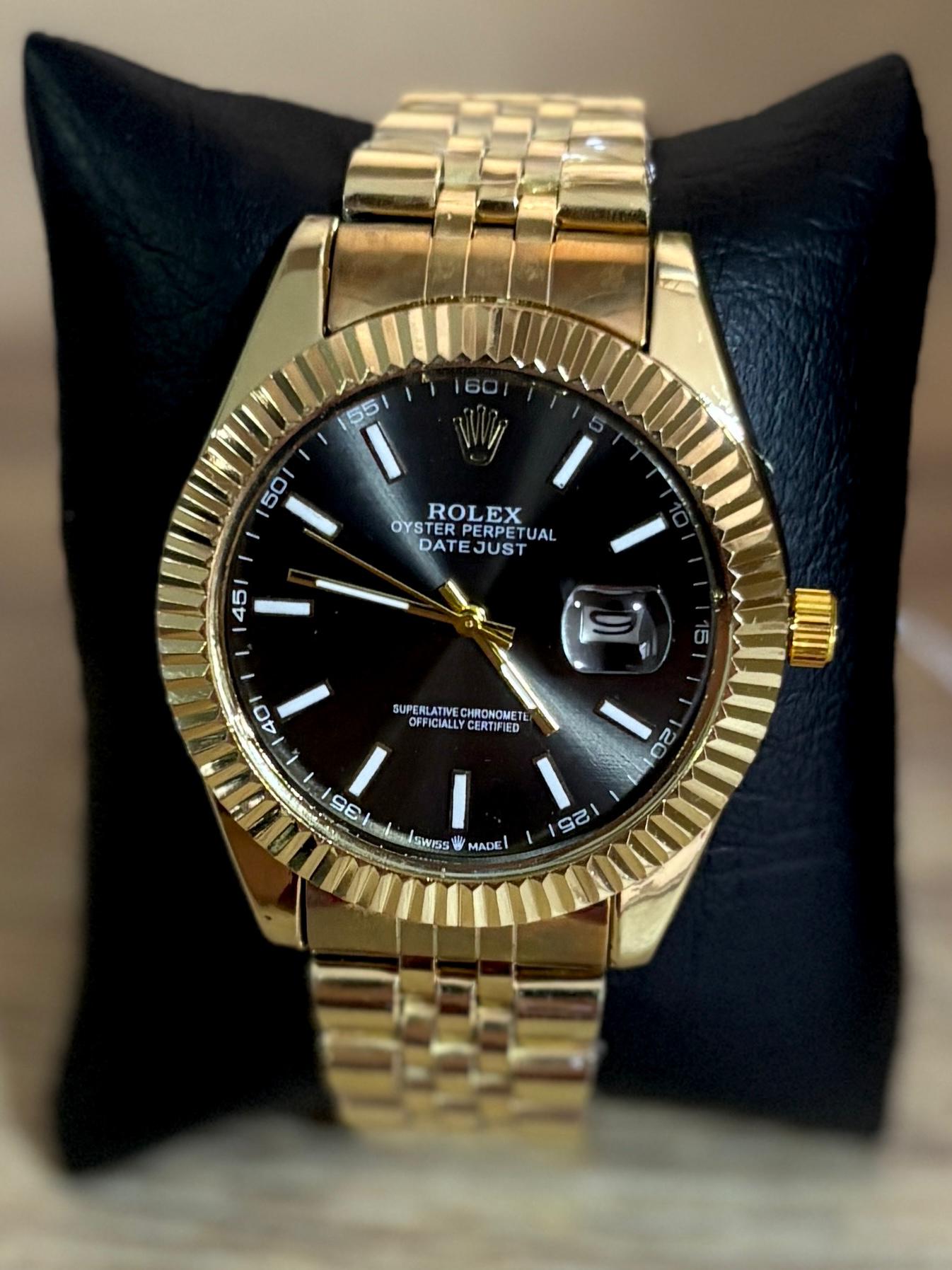 Reloj Caballero - Yolako Dorado fondo Negro