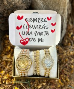 Combo Diamantes Dorado AP + Pulseras