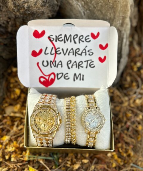 Combo Diamantes Dorado AP + Pulseras