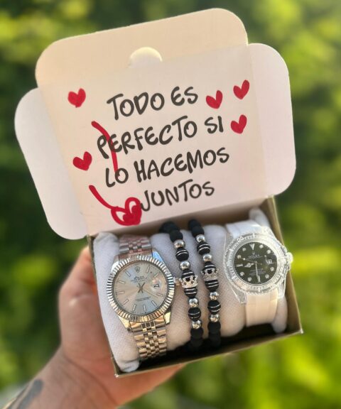 Combo Doble Rolex + Pulseras + Caja PROMO